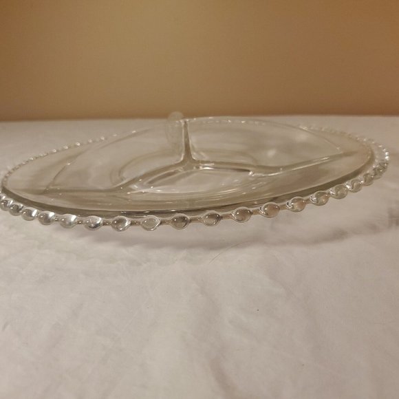 Candlewick Relish Pickle Dish and 6 plates set of 7, Vintage from France, - Picture 16 of 16